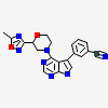 3-{4-[(2R)-2-(5-methyl-1,2,4-oxadiazol-3-yl)morpholin-4-yl]-7H-pyrrolo[2,3-d]pyrimidin-5-yl}benzonitrile