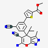 methyl 5-{3-[(4S)-6-amino-5-cyano-3-methyl-4-(propan-2-yl)-2,4-dihydropyrano[2,3-c]pyrazol-4-yl]-5-cyanophenyl}thiophene-2-carboxylate