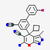 (4S)-6-amino-4-(5-cyano-3'-fluorobiphenyl-3-yl)-4-cyclobutyl-3-methyl-2,4-dihydropyrano[2,3-c]pyrazole-5-carbonitrile