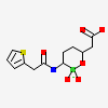 {(3r,6s)-2-Hydroxy-3-[(Thiophen-2-Ylacetyl)amino]-1,2-Oxaborinan-6-Yl}acetic Acid