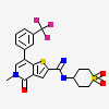 N-(1,1-dioxo-1-thian-4-yl)-5-methyl-4-oxo-7-3-(trifluoromethyl)phenyl-4H,5H-thieno-3,2-c-pyridine-2-carboximidamide