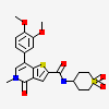 N-[1,1-bis(oxidanylidene)thian-4-yl]-7-(3,4-dimethoxyphenyl)-5-methyl-4-oxidanylidene-thieno[3,2-c]pyridine-2-carboxamide