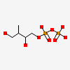 (3S)-1,3-dihydroxy-4-{[(S)-hydroxy(phosphonooxy)phosphoryl]oxy}-2-methylbut-2-ylium, carbokation intermediate