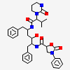 (5S)-N-[(1S,2S,4S)-1-BENZYL-2-HYDROXY-4-{[(2S)-3-METHYL-2-(2-OXOTETRAHYDROPYRIMIDIN-1(2H)-YL)BUTANOYL]AMINO}-5-PHENYLPENTYL]-2-OXO-3-PHENYL-1,3-OXAZOLIDINE-5-CARBOXAMIDE