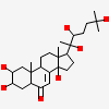 (2beta,3beta,5beta,22R)-2,3,14,20,22,25-hexahydroxycholest-7-en-6-one