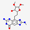 Methyl 6-[6-Amino-2-(Methylamino)-8-Oxo-7,8-Dihydro-1h-Imidazo[4,5-G]quinazolin-4-Yl]-5,6-Dideoxy-2-O-Methyl-Beta-D-Ribo-Hexofuranoside