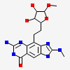Methyl 6-[6-Amino-2-(Methylamino)-8-Oxo-7,8-Dihydro-1h-Imidazo[4,5-G]quinazolin-4-Yl]-5,6-Dideoxy-Beta-D-Ribo-Hexofuranoside