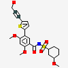 5-[5-(3-hydroxyprop-1-yn-1-yl)thiophen-2-yl]-2,4-dimethoxy-N-{[(1R,3R)-3-methoxycyclohexyl]sulfonyl}benzamide