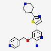 5-[2-(piperidin-4-yl)-1,3-thiazol-5-yl]-3-[(pyridin-4-yl)methoxy]pyridin-2-amine