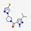 [(3S)-3-(4-bromo-1H-pyrazol-1-yl)pyrrolidin-1-yl][3-(propan-2-yl)-1H-pyrazol-5-yl]methanone