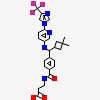 N-{4-[(R)-(3,3-dimethylcyclobutyl)({6-[4-(trifluoromethyl)-1H-imidazol-1-yl]pyridin-3-yl}amino)methyl]benzene-1-carbonyl}-beta-alanine