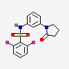 2,6-difluoro-N-[3-(2-oxopyrrolidin-1-yl)phenyl]benzene-1-sulfonamide