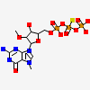 [(2~{R},3~{R},4~{R},5~{R})-5-(2-azanyl-7-methyl-6-oxidanylidene-1~{H}-purin-7-ium-9-yl)-4-methoxy-3-oxidanyl-oxolan-2-yl]methyl [phosphonooxy(sulfanyl)phosphoryl] hydrogen phosphate