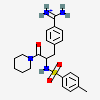4-[(2S)-2-{[(4-methylphenyl)sulfonyl]amino}-3-oxo-3-(piperidin-1-yl)propyl]benzene-1-carboximidamide