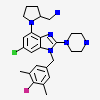 1-[(2S)-1-{6-chloro-1-[(4-fluoro-3,5-dimethylphenyl)methyl]-2-(piperazin-1-yl)-1H-benzimidazol-4-yl}pyrrolidin-2-yl]methanamine