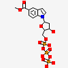methyl 1-{2-deoxy-5-O-[(S)-hydroxy{[(S)-hydroxy(phosphonooxy)phosphoryl]oxy}phosphoryl]-alpha-D-erythro-pentofuranosyl}-1H-indole-5-carboxylate