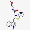 4-[(3-{2-[(2-methoxyethyl)amino]-2-oxoethyl}-1,3-benzothiazol-3-ium-2-yl)methyl]-1-methylquinolin-1-ium
