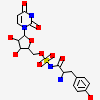 [(2~{R},3~{S},4~{R},5~{R})-5-[2,4-bis(oxidanylidene)pyrimidin-1-yl]-3,4-bis(oxidanyl)oxolan-2-yl]methyl ~{N}-[(2~{S})-2-azanyl-3-(4-hydroxyphenyl)propanoyl]sulfamate