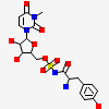 [(2~{R},3~{S},4~{R},5~{R})-5-[3-methyl-2,4-bis(oxidanylidene)pyrimidin-1-yl]-3,4-bis(oxidanyl)oxolan-2-yl]methyl ~{N}-[(2~{S})-2-azanyl-3-(4-hydroxyphenyl)propanoyl]sulfamate