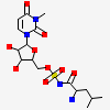 [(2~{R},3~{S},4~{R},5~{R})-5-[3-methyl-2,4-bis(oxidanylidene)pyrimidin-1-yl]-3,4-bis(oxidanyl)oxolan-2-yl]methyl ~{N}-[(2~{S})-2-azanyl-4-methyl-pentanoyl]sulfamate