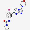 ~{N}-[4-fluoranyl-3-(3-morpholin-4-ylimidazo[1,2-a]pyrimidin-7-yl)phenyl]pyrrolidine-1-carboxamide