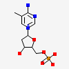 [(2R,3S,5R)-5-(4-azanyl-5-methyl-pyrimidin-1-ium-1-yl)-3-oxidanyl-oxolan-2-yl]methyl dihydrogen phosphate