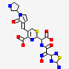 (2R)-2-[(1R)-1-{[(2Z)-2-(5-amino-1,2,4-thiadiazol-3-yl)-2-(hydroxyimino)acetyl]amino}-2-oxoethyl]-5-({2-oxo-1-[(3R)-pyrrolidin-3-yl]-2,5-dihydro-1H-pyrrol-3-yl}methyl)-3,6-dihydro-2H-1,3-thiazine-4-carboxylic acid