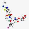 (3S,3aR,5R,7aS,8S)-hexahydro-4H-3,5-methanofuro[2,3-b]pyran-8-yl [(2S,3R)-4-[{[2-(cyclopropylamino)-1,3-benzothiazol-6-yl]sulfonyl}(2-methylpropyl)amino]-1-(4-fluorophenyl)-3-hydroxybutan-2-yl]carbamate