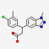 (3~{S})-3-(4-chloranyl-3-methyl-phenyl)-3-(1-methylbenzotriazol-5-yl)propanoic acid