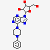 (2R,3S,4R,5R)-2-(hydroxymethyl)-5-[6-(4-phenylpiperazin-1-yl)-9H-purin-9-yl]tetrahydrofuran-3,4-diol