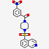 hydroxy(3-{4-[(isoquinolin-5-yl)sulfonyl]piperazine-1-carbonyl}phenyl)oxoammonium