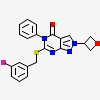 6-{[(3-fluorophenyl)methyl]sulfanyl}-2-(oxetan-3-yl)-5-phenyl-2,5-dihydro-4H-pyrazolo[3,4-d]pyrimidin-4-one