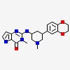 2-{[(3R,5R)-5-(2,3-dihydro-1,4-benzodioxin-6-yl)-1-methylpiperidin-3-yl]amino}-3-methyl-3,5-dihydro-4H-pyrrolo[3,2-d]pyrimidin-4-one