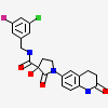 (3~{S})-~{N}-[(3-chloranyl-5-fluoranyl-phenyl)methyl]-3-oxidanyl-2-oxidanylidene-1-(2-oxidanylidene-3,4-dihydro-1~{H}-quinolin-6-yl)pyrrolidine-3-carboxamide