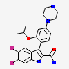 5,6-bis(fluoranyl)-3-(4-piperazin-1-yl-2-propan-2-yloxy-phenyl)-1~{H}-indole-2-carboxamide