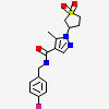 1-[(3S)-1,1-dioxo-1lambda~6~-thiolan-3-yl]-N-[(4-fluorophenyl)methyl]-5-methyl-1H-pyrazole-4-carboxamide