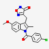 4-[[1-(4-chlorophenyl)carbonyl-5-methoxy-2-methyl-indol-3-yl]methyl]-1,2,5-oxadiazol-3-one