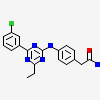 2-(4-{[4-(3-chlorophenyl)-6-ethyl-1,3,5-triazin-2-yl]amino}phenyl)acetamide