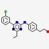 2-(4-{[4-(3-chlorophenyl)-6-ethyl-1,3,5-triazin-2-yl]amino}phenyl)ethan-1-ol