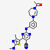 2-[[3-(4-ethanoyl-1,4-diazepan-1-yl)phenyl]amino]-4-[4-methyl-2-(methylamino)-1,3-thiazol-5-yl]pyrimidine-5-carbonitrile