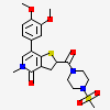7-(3,4-dimethoxyphenyl)-5-methyl-2-(4-methylsulfonylpiperazin-1-yl)carbonyl-thieno[3,2-c]pyridin-4-one