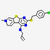 2-{[(4-chlorophenyl)methyl]sulfanyl}-7-methyl-N-(prop-2-en-1-yl)-7,8-dihydropyrido[4',3':4,5]thieno[2,3-d]pyrimidin-4-amine