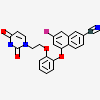 5-{2-[2-(2,4-dioxo-3,4-dihydropyrimidin-1(2H)-yl)ethoxy]phenoxy}-7-fluoronaphthalene-2-carbonitrile