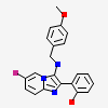 2-(6-fluoro-3-{[(4-methoxyphenyl)methyl]amino}imidazo[1,2-a]pyridin-2-yl)phenol