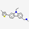 [9-ethyl-7-(4-methylthiophen-2-yl)carbazol-3-yl]methyl-methyl-azanium