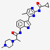 ~{N}-[5-methyl-4-[7-[[(2~{R})-2-(4-methylpiperazin-1-yl)propanoyl]amino]-1~{H}-indol-3-yl]pyrimidin-2-yl]cyclopropanecarboxamide