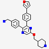 1-(4-{3-[4-(furan-3-yl)phenyl]-5-[(piperidin-4-yl)methoxy]pyrazin-2-yl}phenyl)methanamine