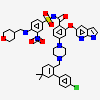 4-{4-[(4'-chloro-5,5-dimethyl[3,4,5,6-tetrahydro[1,1'-biphenyl]]-2-yl)methyl]piperazin-1-yl}-N-[(3-nitro-4-{[(oxan-4-yl)methyl]amino}phenyl)sulfonyl]-2-[(1H-pyrrolo[2,3-b]pyridin-5-yl)oxy]benzamide