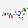 (2S)-N-(benzylsulfonyl)-4-(cyclobutylmethyl)-2-(2,4-dichlorophenyl)-3,4-dihydro-2H-1,4-benzoxazine-6-carboxamide