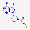 1-[(3~{R})-3-(4-azanyl-3-iodanyl-pyrazolo[3,4-d]pyrimidin-1-yl)piperidin-1-yl]propan-1-one